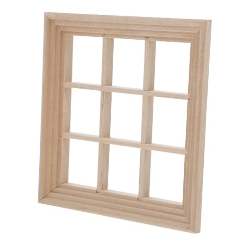 BESTonZON Puppenhausfenster Puppenhaus-bilderrahmen Miniatur-puppenhaus-möbelfenster Puppenhaus-fensterrahmen Möbeldekorationsteile Puppenhaus-miniaturfenster Beige Holz BESTonZON Puppenhausfenster Puppenhaus-bilderrahmen Miniatur-puppenhaus-möbelfenster Puppenhaus-fensterrahmen Möbeldekorationsteile Puppenhaus-miniaturfenster Beige Holz von BESTonZON