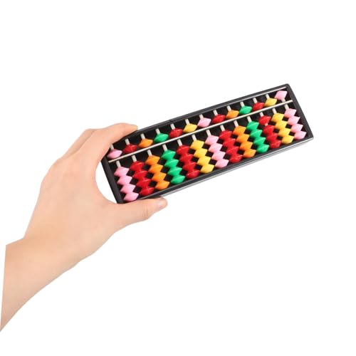 BESTonZON Reihiger mit Perlen Bunte Kunststoffperlen Leicht und Tragbar Fördert Mathematische Fähigkeiten und Logisches Lernspielzeug für Zuhause und Schule von BESTonZON