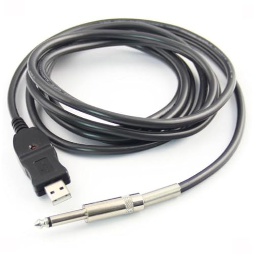 BESTonZON USB Gitarrenkabel USB Link Adapter PC Aufnahme Digital Plug Play Kompatibel mit Macos Windows Schwarz BESTonZON USB Gitarrenkabel USB Link Adapter PC Aufnahme Digital Plug Play Kompatibel mit Macos Windows Schwarz von BESTonZON