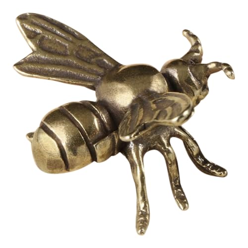 BESTonZON Vintage Messing Biene Dekoration Miniatur Bienenskulptur für Tisch Retro Ornament für Kreative Raumgestaltung Langlebig und Detailreich für Zuhause BESTonZON Vintage Messing Biene Dekoration Miniatur Bienenskulptur für Tisch Retro Ornament für Kreative Raumgestaltung Langlebig und Detailreich für Zuhause von BESTonZON