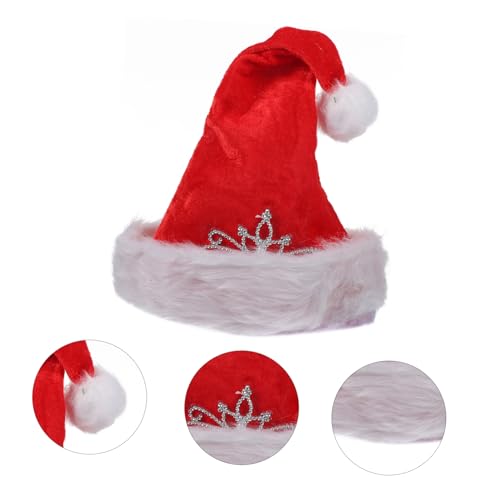 BESTonZON Weihnachtsmütze Unisex Weihnachtsmannmütze Roter Plüschhut Weicher Warmer Weihnachts Hut für Erwachsene Weihnachtsfeier Partydekoration BESTonZON Weihnachtsmütze Unisex Weihnachtsmannmütze Roter Plüschhut Weicher Warmer Weihnachts Hut für Erwachsene Weihnachtsfeier Partydekoration von BESTonZON