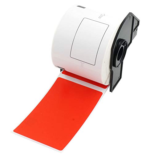 BETCKEY - 1 Rolle DK-11202 Versandetiketten Kompatibel mit Brother, 62mm x 100mm, 300 Farbige Etiketten Rot für Brother QL Etikettendrucker BETCKEY - 1 Rolle DK-11202 Versandetiketten Kompatibel mit Brother, 62mm x 100mm, 300 Farbige Etiketten Rot für Brother QL Etikettendrucker von BETCKEY