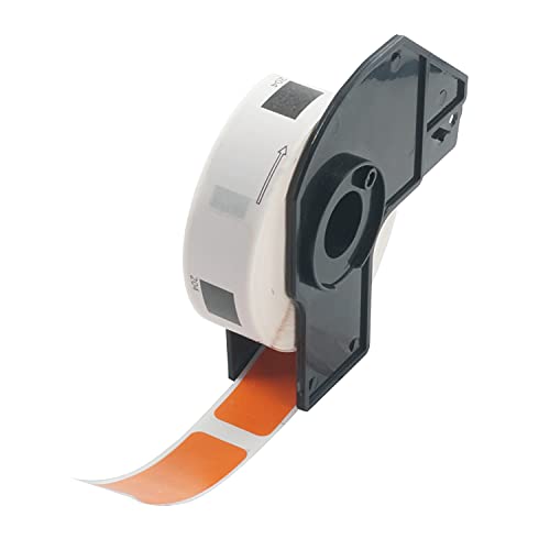 BETCKEY - 1 Rolle DK-11204 Mehrzwecketiketten Kompatibel mit Brother, 17mm x 54mm, 400 Farbige Etiketten Orange für Brother QL Etikettendrucker BETCKEY - 1 Rolle DK-11204 Mehrzwecketiketten Kompatibel mit Brother, 17mm x 54mm, 400 Farbige Etiketten Orange für Brother QL Etikettendrucker von BETCKEY