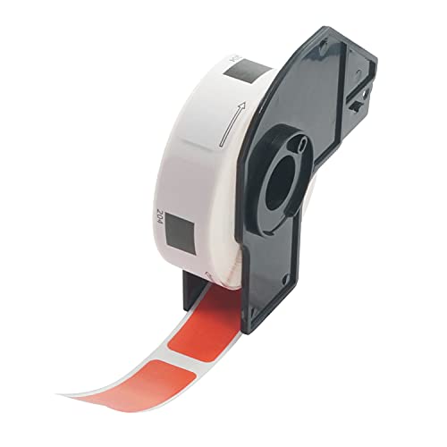 BETCKEY - 1 Rolle DK-11204 Mehrzwecketiketten Kompatibel mit Brother, 17mm x 54mm, 400 Farbige Etiketten Rot für Brother QL Etikettendrucker BETCKEY - 1 Rolle DK-11204 Mehrzwecketiketten Kompatibel mit Brother, 17mm x 54mm, 400 Farbige Etiketten Rot für Brother QL Etikettendrucker von BETCKEY