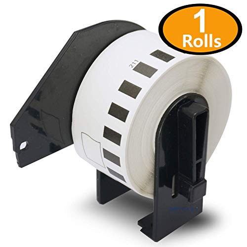 BETCKEY - 1 Rolle DK-22211 Endlosetiketten (Film) Kompatibel mit Brother, 29mm x 15.24m, 1 Etiketten für Brother QL Etikettendrucker von BETCKEY