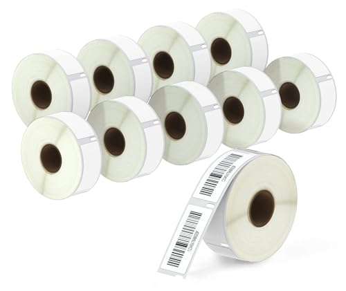 BETCKEY - 10 Rollen 11352 Selbstklebende Etiketten Kompatibel mit DYMO S0722520, 25mm x 54mm, 5000 Adressetiketten für LabelWriter 450, 4XL NICHT passend 550 oder 5XL BETCKEY - 10 Rollen 11352 Selbstklebende Etiketten Kompatibel mit DYMO S0722520, 25mm x 54mm, 5000 Adressetiketten für LabelWriter 450, 4XL NICHT passend 550 oder 5XL von BETCKEY