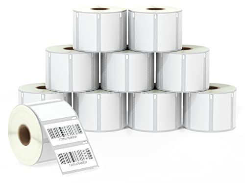 BETCKEY - 10 Rollen 11354 Selbstklebende Etiketten Kompatibel mit DYMO S0722540, 57mm x 32mm, 10000 Mehrzwecketiketten für LabelWriter 450, 4XL NICHT passend 550 oder 5XL von BETCKEY