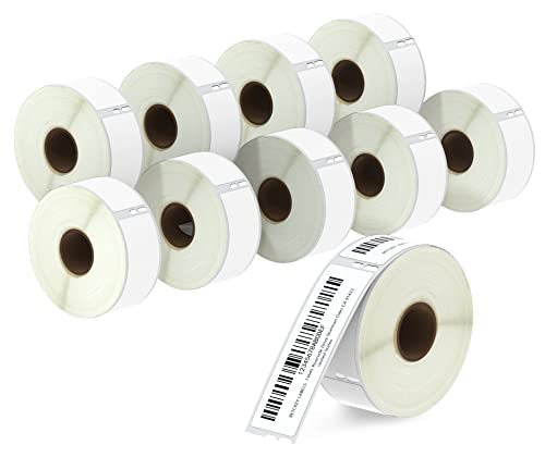 BETCKEY - 10 Rollen 99010 Selbstklebende Etiketten Kompatibel mit DYMO S0722370, 28mm x 89mm, 3500 Adressetiketten für LabelWriter 450, 4XL NICHT passend 550 oder 5XL BETCKEY - 10 Rollen 99010 Selbstklebende Etiketten Kompatibel mit DYMO S0722370, 28mm x 89mm, 3500 Adressetiketten für LabelWriter 450, 4XL NICHT passend 550 oder 5XL von BETCKEY
