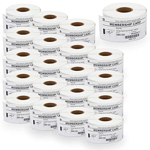 BETCKEY - 20 Rollen 11356 Selbstklebende Etiketten Kompatibel mit DYMO S0722560, 41mm x 89mm, 6000 kleine Namensschilder für LabelWriter 450, 4XL NICHT passend 550 oder 5XL von BETCKEY