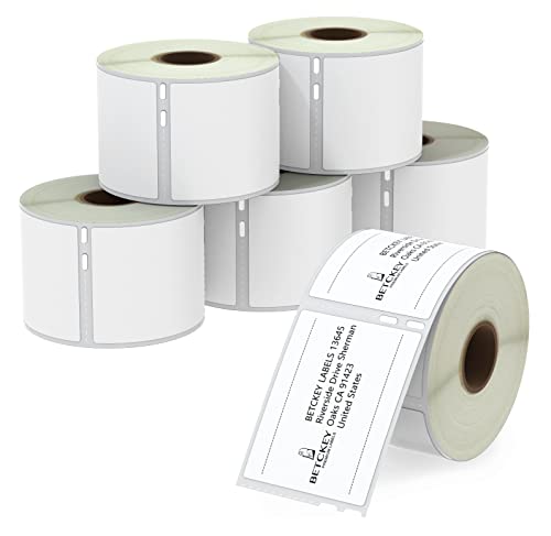BETCKEY - 6 Große Rollen Ablösbar Mehrzwecketiketten Kompatibel mit DYMO 99015, 54mm x 70mm, 2400 Selbstklebende Etiketten für LabelWriter 450, 4XL NICHT passend 550 oder 5XL BETCKEY - 6 Große Rollen Ablösbar Mehrzwecketiketten Kompatibel mit DYMO 99015, 54mm x 70mm, 2400 Selbstklebende Etiketten für LabelWriter 450, 4XL NICHT passend 550 oder 5XL von BETCKEY