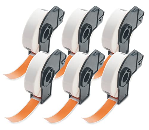 BETCKEY - 6 Rollen DK-11203 Dateiordner-Beschriftungen Kompatibel mit Brother, 17mm x 87mm, 1800 Farbige Etiketten Orange für Brother QL Etikettendrucker BETCKEY - 6 Rollen DK-11203 Dateiordner-Beschriftungen Kompatibel mit Brother, 17mm x 87mm, 1800 Farbige Etiketten Orange für Brother QL Etikettendrucker von BETCKEY