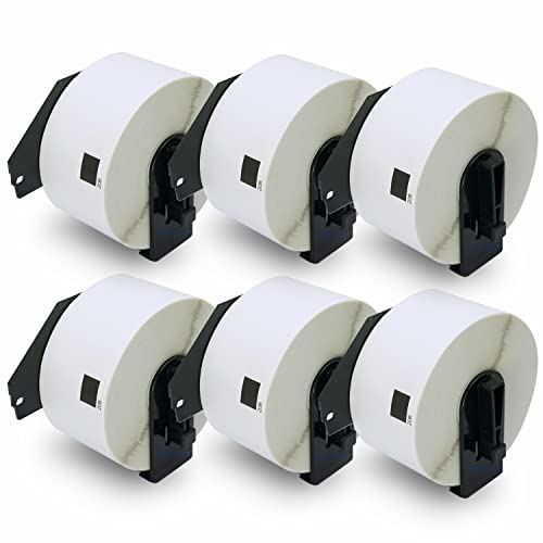 BETCKEY - 6 Rollen DK-11208 Große Adressetiketten Kompatibel mit Brother, 38mm x 90mm, 2400 Etiketten, Ablösbar für Brother QL Etikettendrucker BETCKEY - 6 Rollen DK-11208 Große Adressetiketten Kompatibel mit Brother, 38mm x 90mm, 2400 Etiketten, Ablösbar für Brother QL Etikettendrucker von BETCKEY
