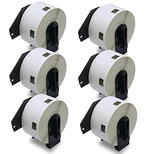 BETCKEY - 6 Rollen DK-11220 Thermopapieretiketten Kompatibel mit Brother, 39mm x 48mm, 3720 Etiketten für Brother QL Etikettendrucker BETCKEY - 6 Rollen DK-11220 Thermopapieretiketten Kompatibel mit Brother, 39mm x 48mm, 3720 Etiketten für Brother QL Etikettendrucker von BETCKEY