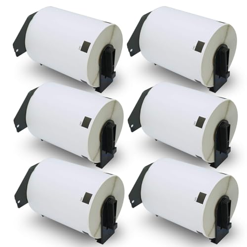 BETCKEY - 6 Rollen DK-11240 Barcode-Etiketten Kompatibel mit Brother, 102mm x 51mm, 3600 Etiketten für Brother QL Etikettendrucker BETCKEY - 6 Rollen DK-11240 Barcode-Etiketten Kompatibel mit Brother, 102mm x 51mm, 3600 Etiketten für Brother QL Etikettendrucker von BETCKEY