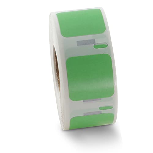 BETCKEY - 2 Rollen Grün Mehrzwecketiketten (Klein) Kompatibel mit DYMO S0929120, 25mm x 25mm, 1500 Farbige Etiketten für LabelWriter 450 Serie und 4XL von BETCKEY