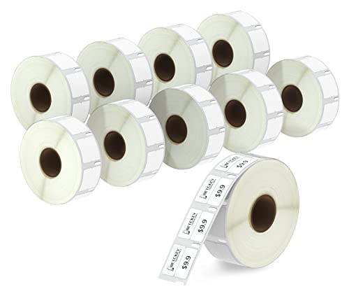 BETCKEY - 10 Rollen 11353 Selbstklebende Etiketten Kompatibel mit DYMO S0722530, 13mm x 25mm, 10000 Mehrzwecketiketten (Klein) für LabelWriter 450 Serie und 4XL von BETCKEY