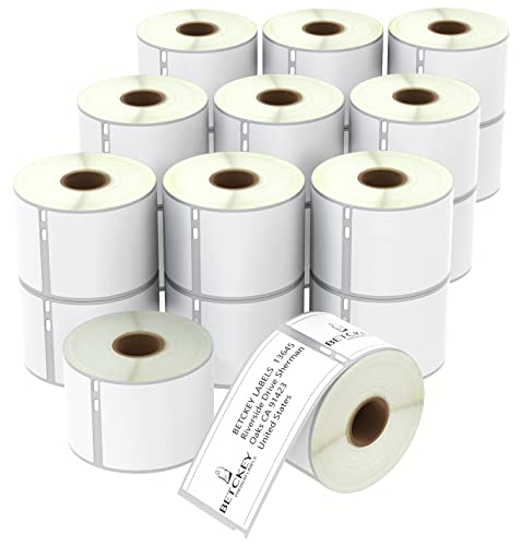 BETCKEY - 20 Rollen 99014 Selbstklebende Etiketten Kompatibel mit DYMO S0722430, 54mm x 101mm, 4800 Versandetiketten/Namensschilder (Groß) für LabelWriter 450 Serie und 4XL von BETCKEY