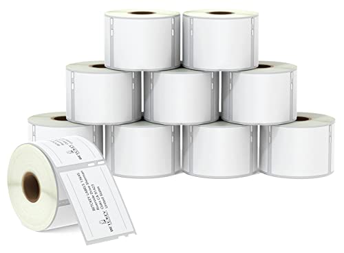 BETCKEY - 10 Rollen 99015 Selbstklebende Etiketten Kompatibel mit DYMO S0722440, 54mm x 70mm, 4000 Mehrzwecketiketten für LabelWriter 450 Serie und 4XL von BETCKEY