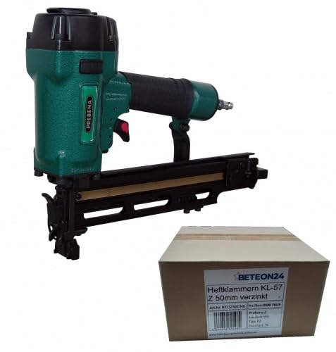 Klammernagler 4C-Z50 16-50mm inkl. 9500 Klammern Z 50 – Hochleistungs-Klammergerät für professionelle Befestigungen Klammernagler 4C-Z50 16-50mm inkl. 9500 Klammern Z 50 – Hochleistungs-Klammergerät für professionelle Befestigungen von BETEON24