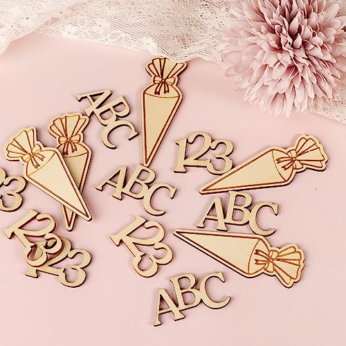 36 Stück Einschulung Konfetti Holz Schultüte ABC 123 Streudeko Schuleinführung Tischdekoration für Schulkind Schulanfang Junge und Mädchen Einschulungsfeier usw. 36 Stück Einschulung Konfetti Holz Schultüte ABC 123 Streudeko Schuleinführung Tischdekoration für Schulkind Schulanfang Junge und Mädchen Einschulungsfeier usw. von BETESSIN