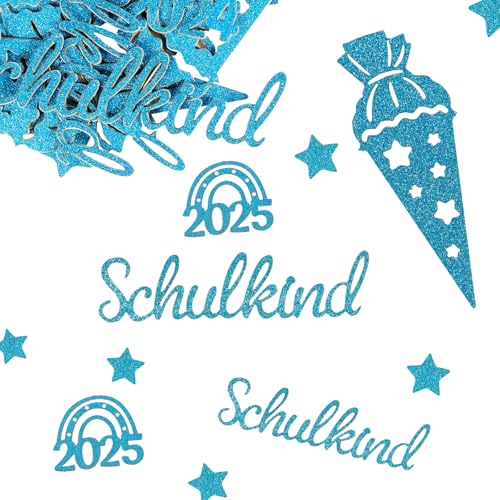 50 Stück Schulkind Konfetti Glitzer Blau Einschulung 2025 Streudeko Groß Schulkind Schultüte Tischdekoration für Schuleinführung Schulanfang Junge und Mädchen Einschulungsfeier usw. 50 Stück Schulkind Konfetti Glitzer Blau Einschulung 2025 Streudeko Groß Schulkind Schultüte Tischdekoration für Schuleinführung Schulanfang Junge und Mädchen Einschulungsfeier usw. von BETESSIN