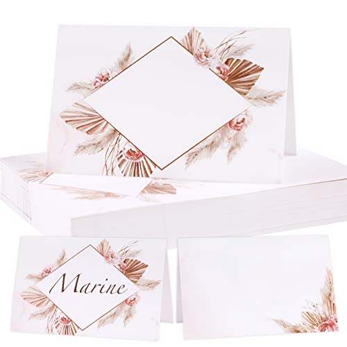 50 Stück Hochzeit Tischkarten mit Elegantes Pampasgras Design Namenskarten zum Beschriften Tischdekoration Platzkarten für Hochzeit Geburtstag Konfirmation Kommunion Taufe Feier usw. 50 Stück Hochzeit Tischkarten mit Elegantes Pampasgras Design Namenskarten zum Beschriften Tischdekoration Platzkarten für Hochzeit Geburtstag Konfirmation Kommunion Taufe Feier usw. von BETESSIN