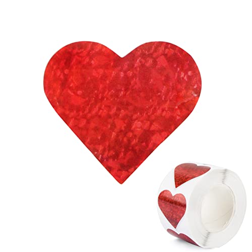 500 Stück 3.8cm Herz Aufkleber Rot Herzform Stickers mit Laser Effekt Rollen Etiketten Selbstklebend Deko Aufkleber für Hochzeit Valentinstag Geschenkverpackung Geschenktüten Umschlag usw. 500 Stück 3.8cm Herz Aufkleber Rot Herzform Stickers mit Laser Effekt Rollen Etiketten Selbstklebend Deko Aufkleber für Hochzeit Valentinstag Geschenkverpackung Geschenktüten Umschlag usw. von BETESSIN