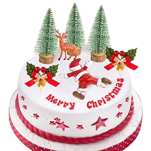 8 Stück Weihnachten Tortendeko Weihnachtsmann Tortenfigur Hirsch Beere Tortenaufsatz und Mini Weihnachtsbaum für Weihnachten Kuchendekoration Tisch Ornamente Weihnachtsdekoration usw. 8 Stück Weihnachten Tortendeko Weihnachtsmann Tortenfigur Hirsch Beere Tortenaufsatz und Mini Weihnachtsbaum für Weihnachten Kuchendekoration Tisch Ornamente Weihnachtsdekoration usw. von BETESSIN