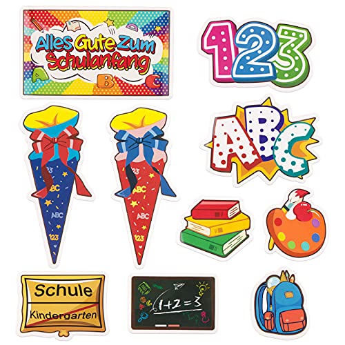 BETESSIN 100x Einschulung Aufkleber Bunt - Schulanfang Sticker zum Schultüte Basteln - Schuleinführung Deko und Geschenkidee zum Schulanfang - Einschulung Deko für Mädchen und Jungen BETESSIN 100x Einschulung Aufkleber Bunt - Schulanfang Sticker zum Schultüte Basteln - Schuleinführung Deko und Geschenkidee zum Schulanfang - Einschulung Deko für Mädchen und Jungen von BETESSIN