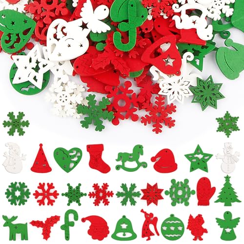BETESSIN 150pcs Weihnachten Anhänger Holz Mini Holzscheiben zum Basteln Streudeko Tischdeko Klein Weihnachtsdeko Weihnachtsbaum Anhänger DIY Christmas Handwerk BETESSIN 150pcs Weihnachten Anhänger Holz Mini Holzscheiben zum Basteln Streudeko Tischdeko Klein Weihnachtsdeko Weihnachtsbaum Anhänger DIY Christmas Handwerk von BETESSIN