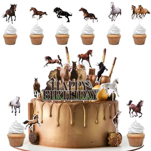 BETESSIN 16pcs Pferde Cake Topper Pferd Deko Geburtstag Kuchen Torte Deko Papier Cupcake Topper Kindergeburtstag Geburtstagstorte Dekoration Pferdeparty Mottoparty Kuchenaufsatz BETESSIN 16pcs Pferde Cake Topper Pferd Deko Geburtstag Kuchen Torte Deko Papier Cupcake Topper Kindergeburtstag Geburtstagstorte Dekoration Pferdeparty Mottoparty Kuchenaufsatz von BETESSIN