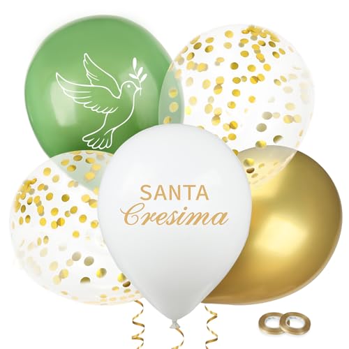 BETESSIN 24 Stück Konfirmation Luftballons mit Italienischen Sprüchen Santa Cresima - 12 Zoll Latex Ballons Confirmation BETESSIN 24 Stück Konfirmation Luftballons mit Italienischen Sprüchen Santa Cresima - 12 Zoll Latex Ballons Confirmation von BETESSIN