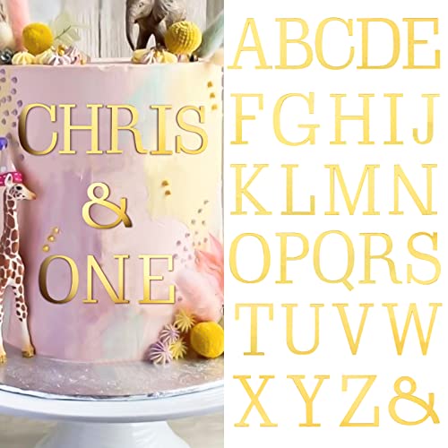 BETESSIN 27Pcs Buchstaben Deko Torte Gold Kuchen Dekoration Geburtstag Acryl A-Z Tortendeko Großbuchstaben Tortenaufsatz Set für Hochzeit Jubiläum Party Feier BETESSIN 27Pcs Buchstaben Deko Torte Gold Kuchen Dekoration Geburtstag Acryl A-Z Tortendeko Großbuchstaben Tortenaufsatz Set für Hochzeit Jubiläum Party Feier von BETESSIN