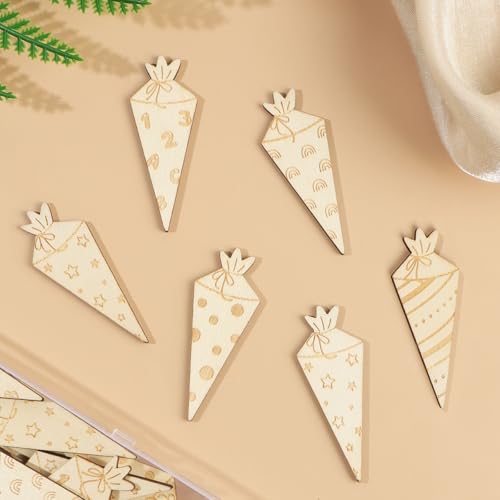 BETESSIN 50 Stück Schultüte Konfetti Holz - Zuckertüte Streudeko mit 5 Mustern - Tischdekoration für Einschulung Junge und Mädchen, Schulanfang, Schuleinführung Deko uvm. - 6x3cm BETESSIN 50 Stück Schultüte Konfetti Holz - Zuckertüte Streudeko mit 5 Mustern - Tischdekoration für Einschulung Junge und Mädchen, Schulanfang, Schuleinführung Deko uvm. - 6x3cm von BETESSIN