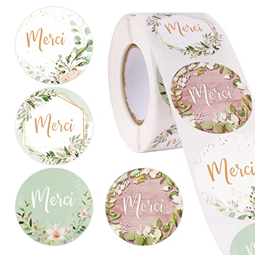 BETESSIN 500 Stk Merci Aufkleber Französisch Danke Stickers Gastgeschenkaufkleber für Hochzeit Geburtstag Taufe Party BETESSIN 500 Stk Merci Aufkleber Französisch Danke Stickers Gastgeschenkaufkleber für Hochzeit Geburtstag Taufe Party von BETESSIN