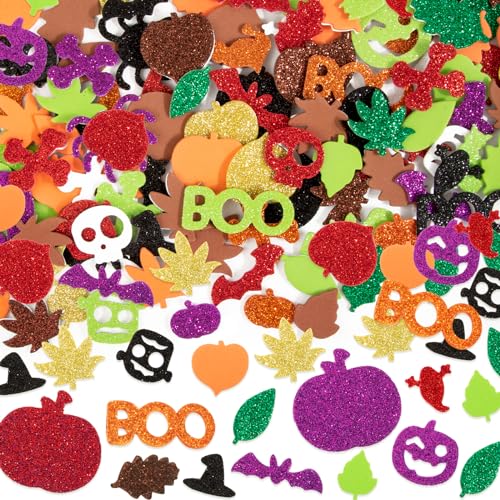 BETESSIN 530Pcs Halloween Sticker Herbst Basteln Kinder Aufkleber Schaumstoff Glitzer Ahornblatt Sticker Schaum Moosgummi Kürbis Spinnen Stickers für Herstkranz Scrapbooking Kartenbasteln BETESSIN 530Pcs Halloween Sticker Herbst Basteln Kinder Aufkleber Schaumstoff Glitzer Ahornblatt Sticker Schaum Moosgummi Kürbis Spinnen Stickers für Herstkranz Scrapbooking Kartenbasteln von BETESSIN