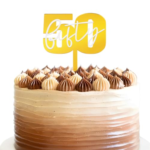 BETESSIN Cake Topper 50 Geburtstag Tortenstecker Torten Deko 50. Jahrestag Fifty Acryl Gold 50. Geburtstag Kuchendeko Goldene Hochzeit Cupcake Topper Kuchen Topper Jubiläum Geburtstagstorte Deko BETESSIN Cake Topper 50 Geburtstag Tortenstecker Torten Deko 50. Jahrestag Fifty Acryl Gold 50. Geburtstag Kuchendeko Goldene Hochzeit Cupcake Topper Kuchen Topper Jubiläum Geburtstagstorte Deko von BETESSIN