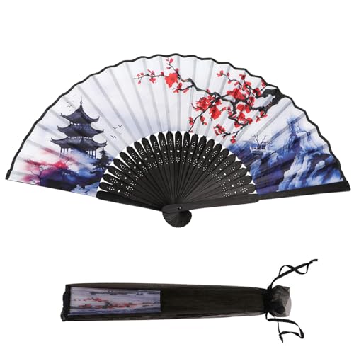 BETESSIN Fächer Hochzeit - Chinesischer Fecher Damen - Faltfächer mit Hülle - Handfächer für Sommer Geschenk, Hochzeitsdeko, Wand Dekoration usw. BETESSIN Fächer Hochzeit - Chinesischer Fecher Damen - Faltfächer mit Hülle - Handfächer für Sommer Geschenk, Hochzeitsdeko, Wand Dekoration usw. von BETESSIN