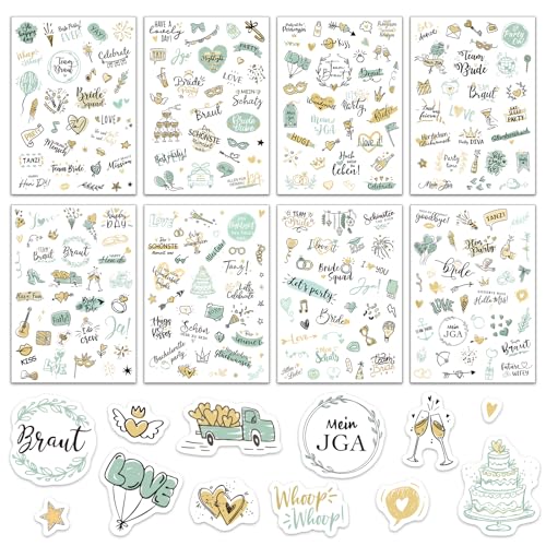 BETESSIN JGA Aufkleber Gästebuch Junggesellinnenabschied Deko Hochzeit Fotoalbum 300+ Motive Scrapbooking Eukalyptus Grün Fotobuch Bullet Journal Sticker in Deutsch BETESSIN JGA Aufkleber Gästebuch Junggesellinnenabschied Deko Hochzeit Fotoalbum 300+ Motive Scrapbooking Eukalyptus Grün Fotobuch Bullet Journal Sticker in Deutsch von BETESSIN