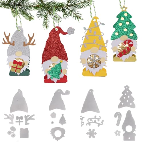 BETESSIN Stanzschablonen Weihnachten - 4er-Set Prägeschablone mit Weihnachtswichtel Form - Stanzschablonen Schachteln für Schokokugeln & Lollies - Stanzformen für DIY Geschenk Weihnachten Basteln BETESSIN Stanzschablonen Weihnachten - 4er-Set Prägeschablone mit Weihnachtswichtel Form - Stanzschablonen Schachteln für Schokokugeln & Lollies - Stanzformen für DIY Geschenk Weihnachten Basteln von BETESSIN