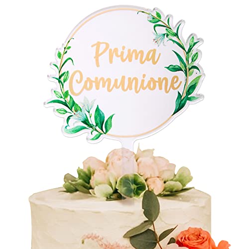 Prima Comunione Tortendeko Acryl Kommunion Cake Topper Tortenstecker Kommunion Kuchendekoration von BETESSIN
