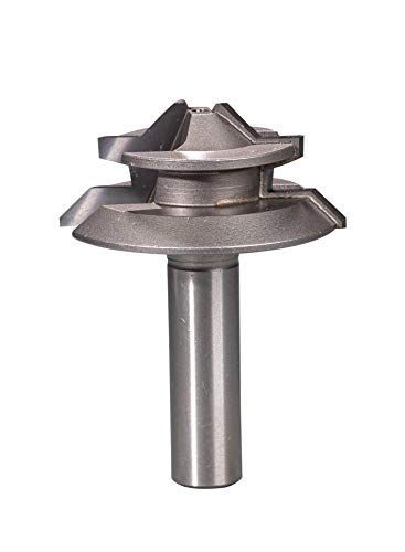 BETOP - 45-Grad-Gehrungsfräser-Bit, 6,35 mm Schaft x 3,8 cm Schnittdurchmesser, Hartmetall, 2 Rillen BETOP - 45-Grad-Gehrungsfräser-Bit, 6,35 mm Schaft x 3,8 cm Schnittdurchmesser, Hartmetall, 2 Rillen von BETOP