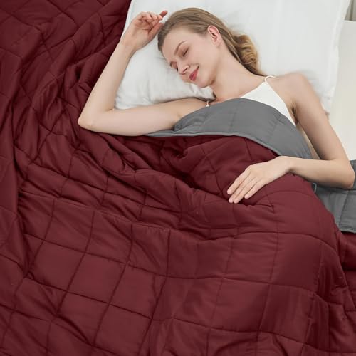 Gewichtete Decke für Erwachsene, 5,4 kg, 121,9 x 182,9 cm, Doppelgröße, kühlende, schwere Decke für 59 - 100 kg, mit hochwertigen Glasperlen, weiche, dicke große Decken für alle Jahreszeiten Gewichtete Decke für Erwachsene, 5,4 kg, 121,9 x 182,9 cm, Doppelgröße, kühlende, schwere Decke für 59 - 100 kg, mit hochwertigen Glasperlen, weiche, dicke große Decken für alle Jahreszeiten von BETU