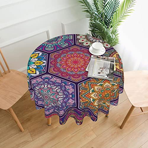 BEULSI Schöne sechseckige Tischdecke, rutschfest, Baumwolle, Leinen, runde Esszimmer-Tischdecke, Heimdekoration, für drinnen und draußen, Hochzeit, Party, Weihnachten, Picknick BEULSI Schöne sechseckige Tischdecke, rutschfest, Baumwolle, Leinen, runde Esszimmer-Tischdecke, Heimdekoration, für drinnen und draußen, Hochzeit, Party, Weihnachten, Picknick von BEULSI