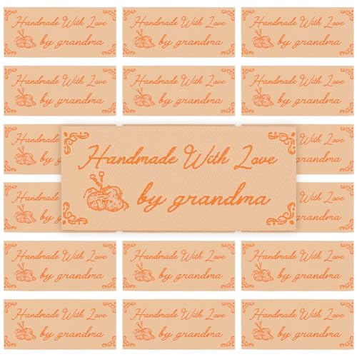 BEUNITONE 30 Stück Etiketten zum Aufbügeln auf Oma, personalisierte, gewebte Bügeletiketten, handgefertigt mit Liebestext, Nähetiketten, perfekt für handgefertigte Geschenke, Kleidung, Bastelprojekte BEUNITONE 30 Stück Etiketten zum Aufbügeln auf Oma, personalisierte, gewebte Bügeletiketten, handgefertigt mit Liebestext, Nähetiketten, perfekt für handgefertigte Geschenke, Kleidung, Bastelprojekte von BEUNITONE