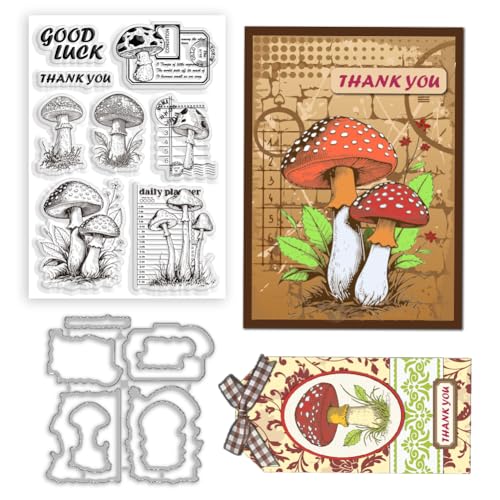 BEUNITONE Transparente Stempel und Stanzformen für Kartenherstellung, Vintage-Stil, Stempel und Stanzformen für Alben, Papier, Scrapbooking, Bastelbedarf von BEUNITONE