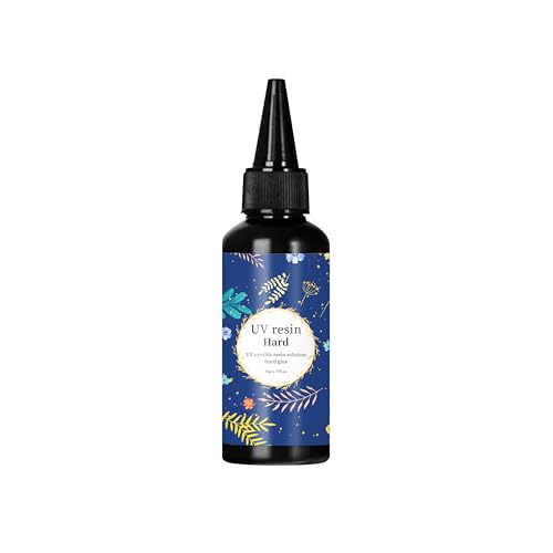 UV-Harz, verbessertes UV-Harz, hart, kristallklar, UV-Epoxidharz für Schmuckherstellung, 50 g UV-Harz, verbessertes UV-Harz, hart, kristallklar, UV-Epoxidharz für Schmuckherstellung, 50 g von BEVINAS