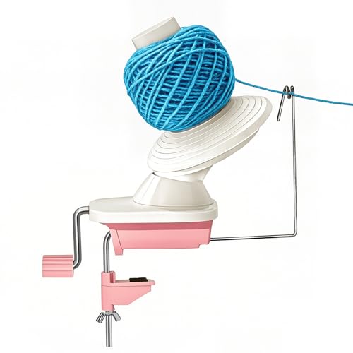 Garnwickler, Garnknäuelwickler zum Häkeln, der Helfer für Strickbegeisterte (Rosa) von BEWITU