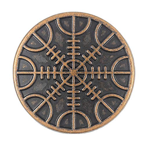 Bezelry Knöpfe, Metallschaft, Wikingerhelm, Motiv: Wikingerhelm, 23 mm, Antikkupfer, 12 Stück Bezelry Knöpfe, Metallschaft, Wikingerhelm, Motiv: Wikingerhelm, 23 mm, Antikkupfer, 12 Stück von BEZELRY