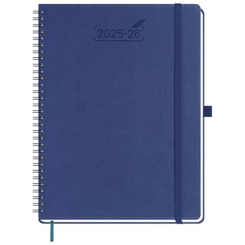 BEZEND Kalender 2025 2026 Wochenplaner A4,18-Monate Juli 25-Dez 26,Buchkalender Ringbuch PU-Leder Softcover 1 Woche 2 Seiten mit Stifthalter - Blaubeere BEZEND Kalender 2025 2026 Wochenplaner A4,18-Monate Juli 25-Dez 26,Buchkalender Ringbuch PU-Leder Softcover 1 Woche 2 Seiten mit Stifthalter - Blaubeere von BEZEND